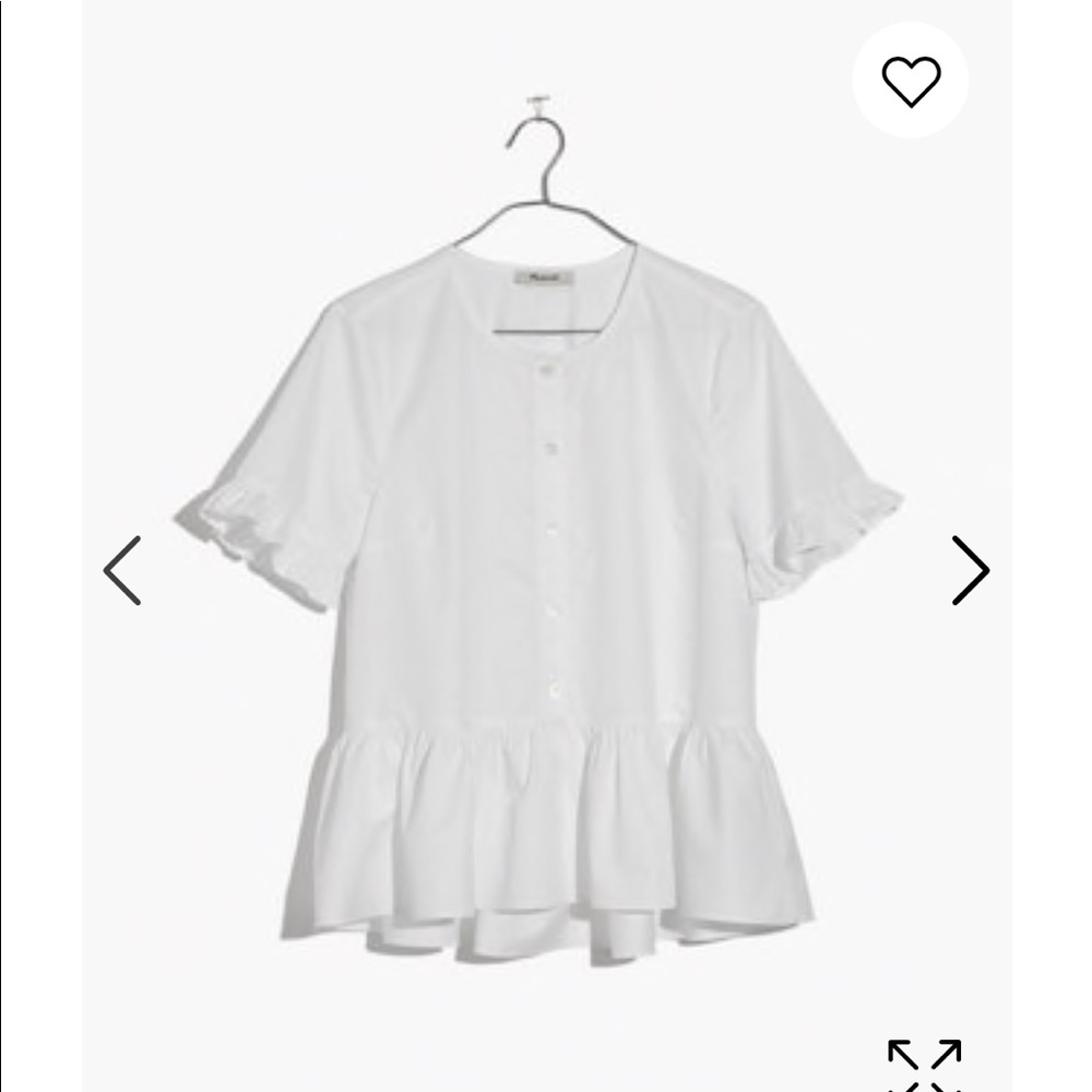 Ruffle Hem Shirt NWT